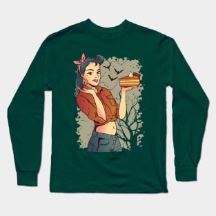 Creepy Pie Graphic Tee Long Sleeve T-Shirt